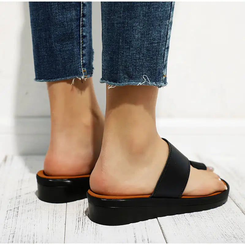 Orthopedic Flat Platform Sandal